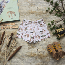 Load image into Gallery viewer, Giraffe Serengeti Relaxed Shorts