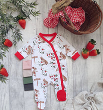 Load image into Gallery viewer, Strawberry Picking Sleepsuit