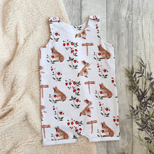 Load image into Gallery viewer, Strawberry Picking Rolled-Hem Romper