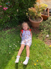 Load image into Gallery viewer, Strawberry Picking Rolled-Hem Romper
