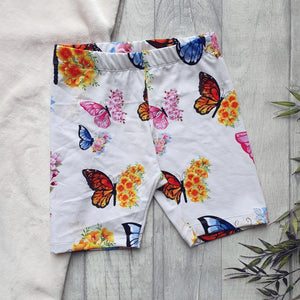 Floral Butterflies Cycling Shorts - ADULT