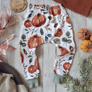 Pumpkin Galore Elastic Harem Pants