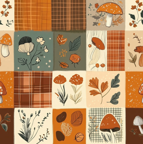 Autumn Forage Footed Romper