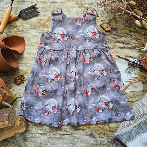 Bats Pinafore Dress RTP