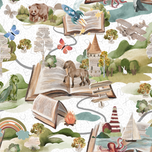 Load image into Gallery viewer, Book World Dribble Bib - World of Imagination - World Book Day - Unisex Baby Accessories