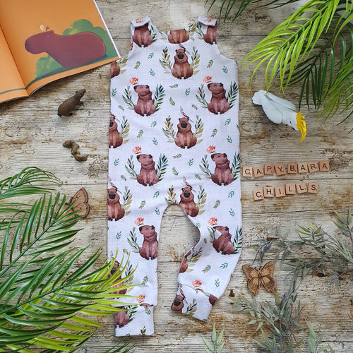 Capybara Chills Full Length Romper