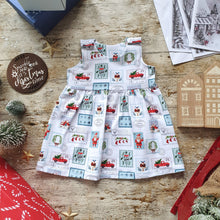 Load image into Gallery viewer, Christmas Stamp Collection Pinafore Dress