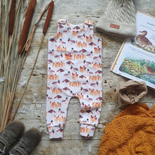 Load image into Gallery viewer, Feeding the Ducks Full Length Romper - Mallard Ducks - Unisex Baby Romper - Neutral Tones