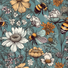 Load image into Gallery viewer, Floral Bee Popper Romper