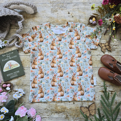 Floral Easter Bunny Tee