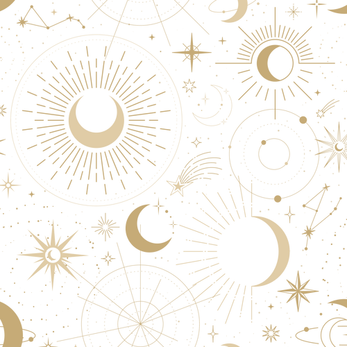 Golden Celestial - Moon - Stars - Astronomy - Gender Neutral - Bummies - Bloomers 