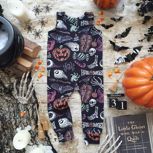 Halloween Full Length Romper - Spooky Toddler Romper - Unisex 