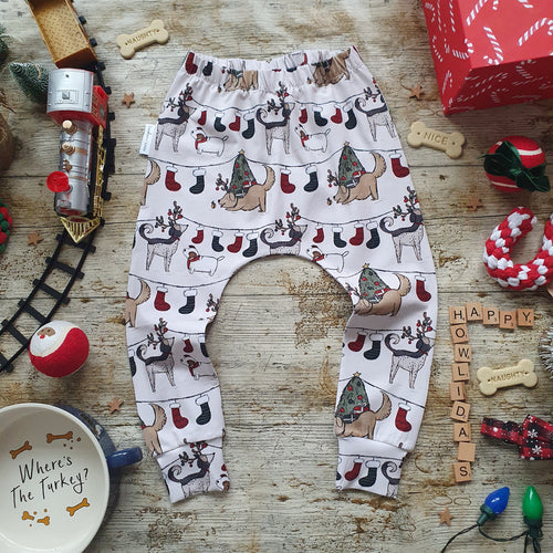 Happy Howlidays Elastic Harem Pants