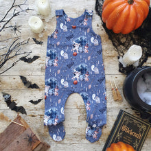 Load image into Gallery viewer, Haunted Forest Footed Romper - Baby Halloween Outfit 