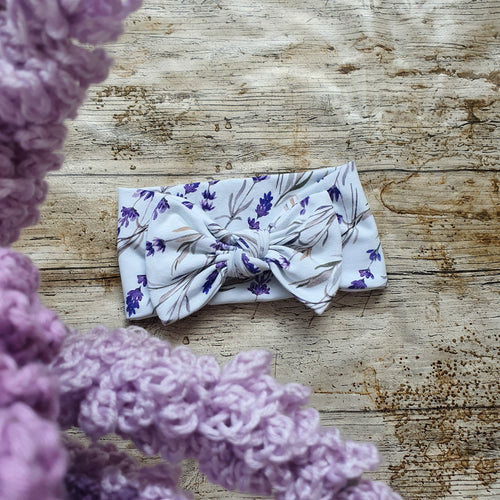 Lavender Fields Headband - Baby and Toddler Hair Accessories - Purple Flowers