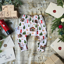 Load image into Gallery viewer, Letters to Santa Elastic Harem Pants