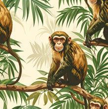 Load image into Gallery viewer, Monkey Grove Rolled-Hem Romper