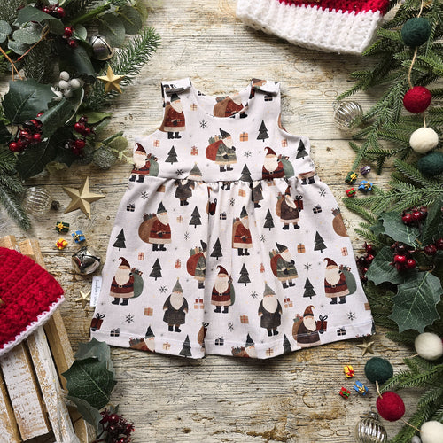 Nordic Father Christmas Pinafore Dress