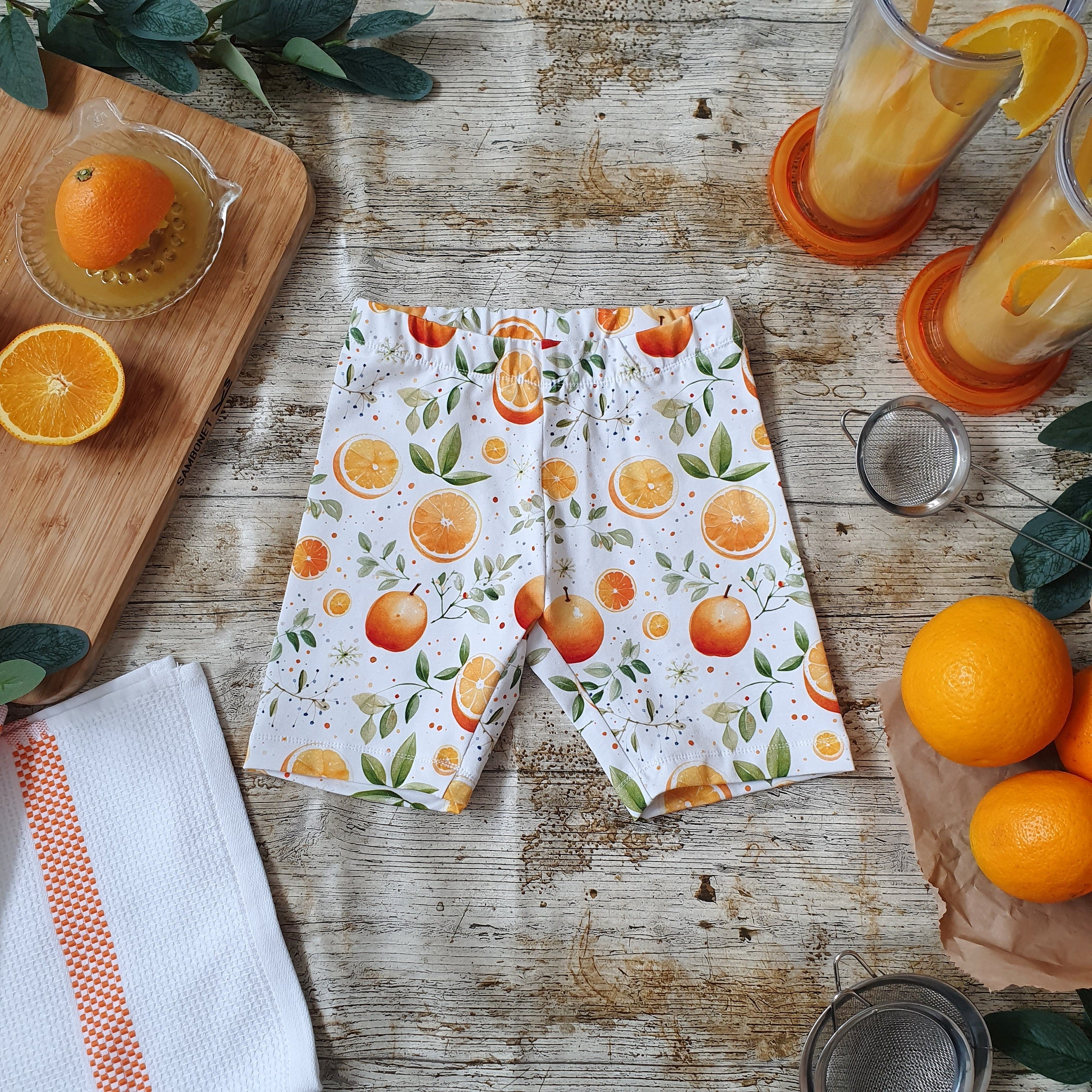 Orange Blossom Cycling Shorts