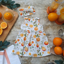 Load image into Gallery viewer, Orange Blossom Pinafore Dress