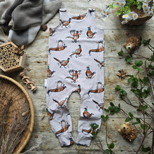 Load image into Gallery viewer, Pheasant Full Length Romper - Pheasant Baby Clothes - Handmade Toddler Romper