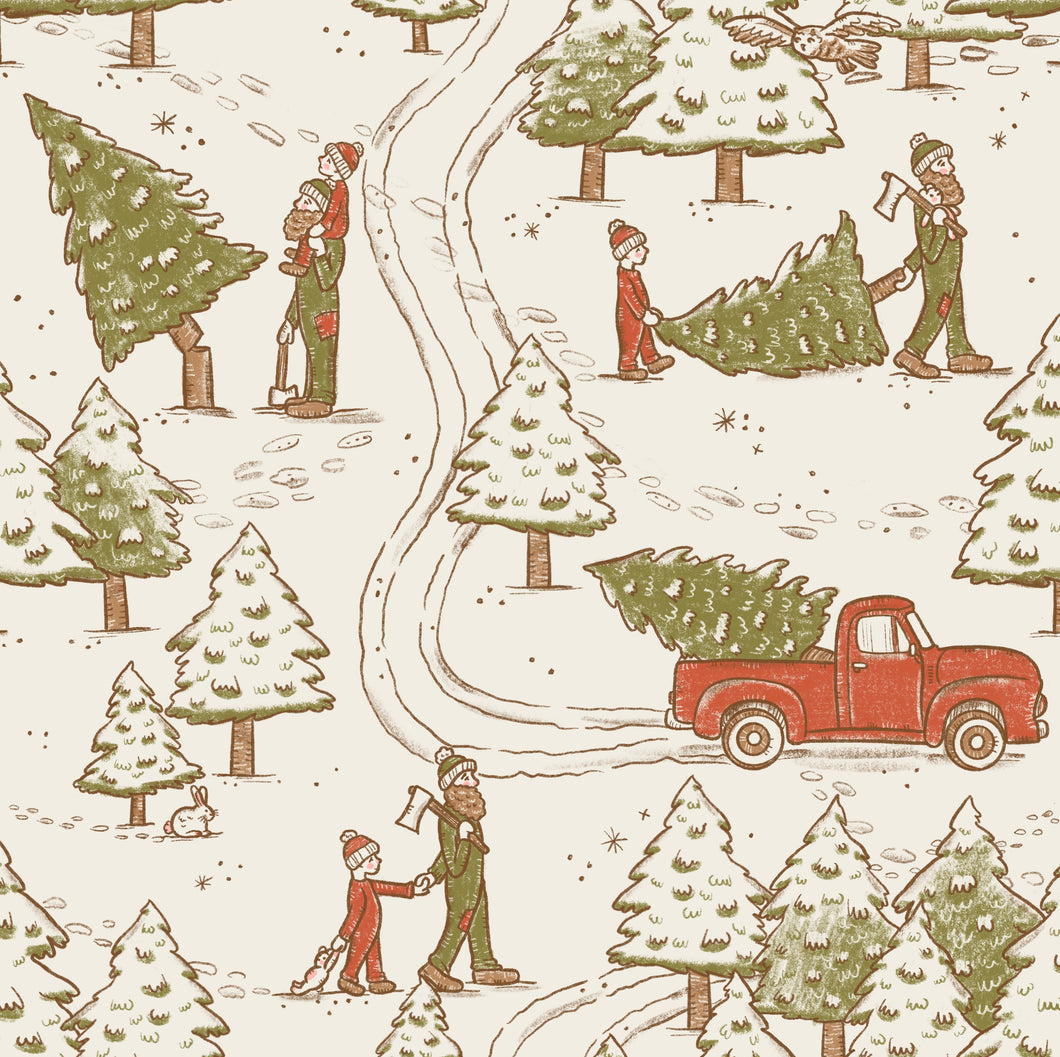 Pine Tree Picking Sleep Suit