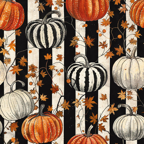 Pumpkin Stripes Sleep Suit
