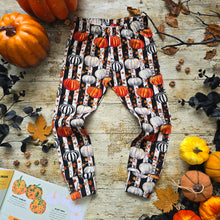 Load image into Gallery viewer, Pumpkin Stripes Slim Leg Leggings