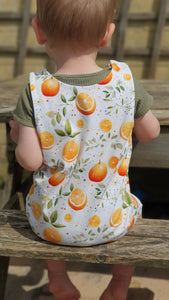 Orange Blossom Rolled-Hem Romper