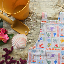Load image into Gallery viewer, Riviera Postcard Dungarees