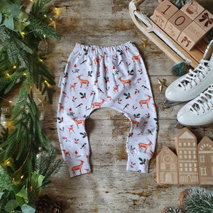 Rustic Christmas Elastic Harem Pants RTP