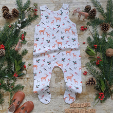 Load image into Gallery viewer, Rustic Christmas Footed Romper