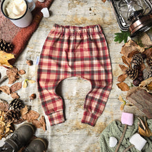 Load image into Gallery viewer, Rustic Plaid Elastic Harem Pants