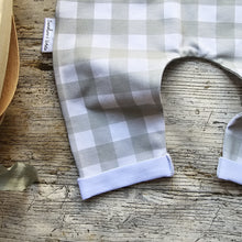 Load image into Gallery viewer, Sage Gingham Dungarees