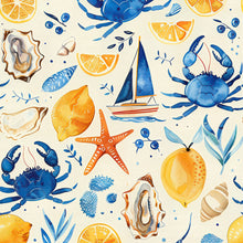 Load image into Gallery viewer, Saltwater &amp; Citrus Popper Romper
