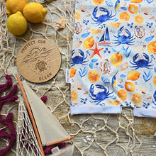 Load image into Gallery viewer, Saltwater &amp; Citrus Rolled-Hem Romper