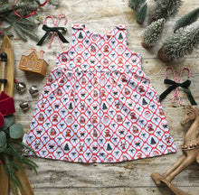 Load image into Gallery viewer, Santa&#39;s Workshop Pinafore Dress