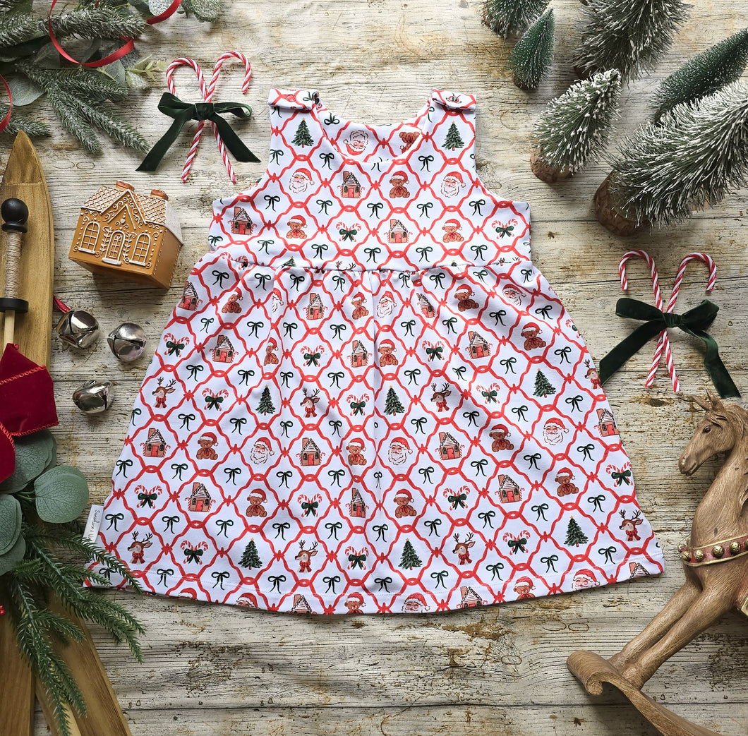Santa's Workshop Pinafore Dress