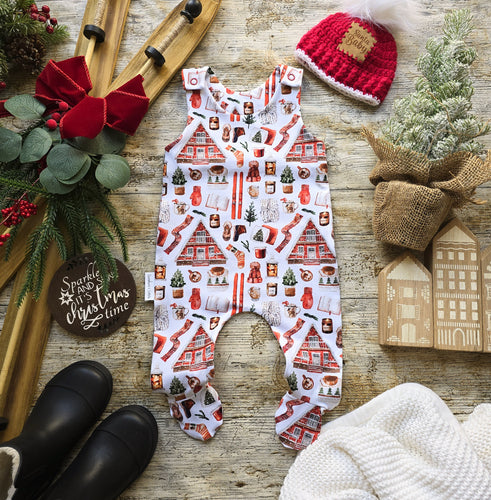 Ski Lodge Footed Romper