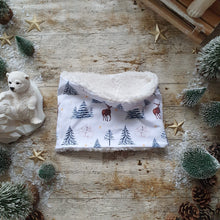 Load image into Gallery viewer, Starry Night Snood - Toddler, Child Adult Scarfs - Winter Woodland - Polar Bears - Reindeer 