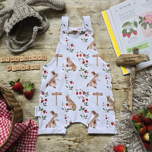 Strawberry Picking Dungarees