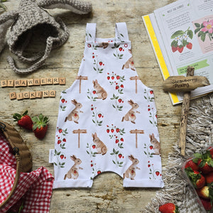 Strawberry Picking Dungarees