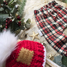 Load image into Gallery viewer, Textured Tartan Elastic Harem Pants