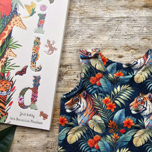 Load image into Gallery viewer, Tiger Blooms Rolled-Hem Romper