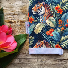 Load image into Gallery viewer, Tiger Blooms Rolled-Hem Romper
