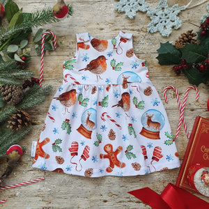 Traditional Christmas Pinafore Dress