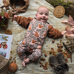 Woodland Animals Full Length Romper