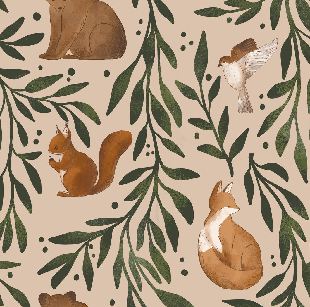 Woodland Animals Swaddle