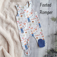 Load image into Gallery viewer, Adventure Awaits Footed Romper