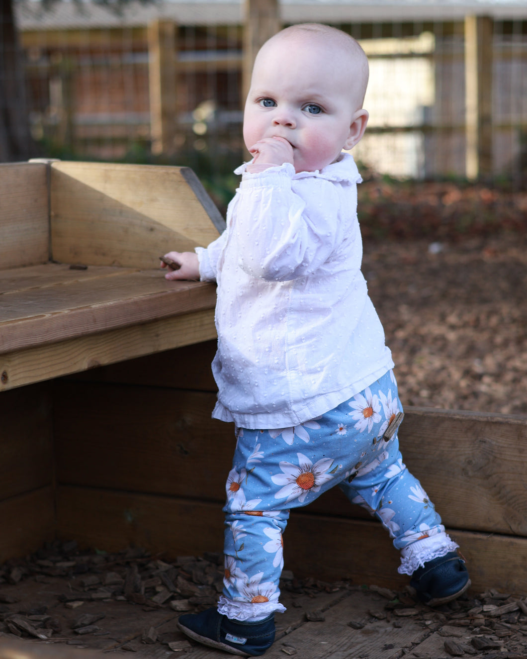 Daisy Chain Elastic Harem Pants